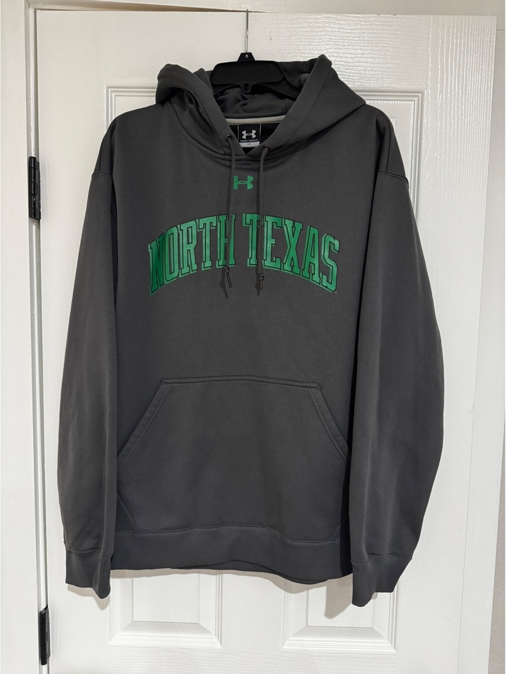 Under Armour North Texas Hoodie Sweatshirt Medium Gray Green